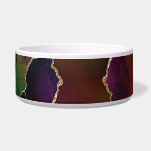 Intense Dark Agate Moody Rainbow Jewel Tone