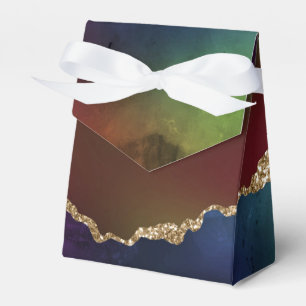 Intense Dark Agate   Moody Rainbow Jewel Tone Favour Box