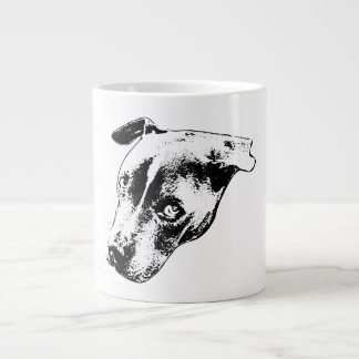 Intense Gaze in Fine Ink Large Coffee Mug
