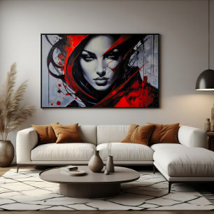 Intense Gaze Poster