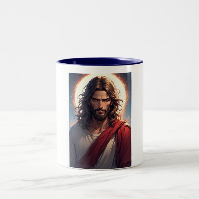 Intense Jesus Christ Christian Coffee Mug (Center)