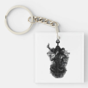 Intense Lord Shiva Trishul Om Namah Shivaya Art Key Ring