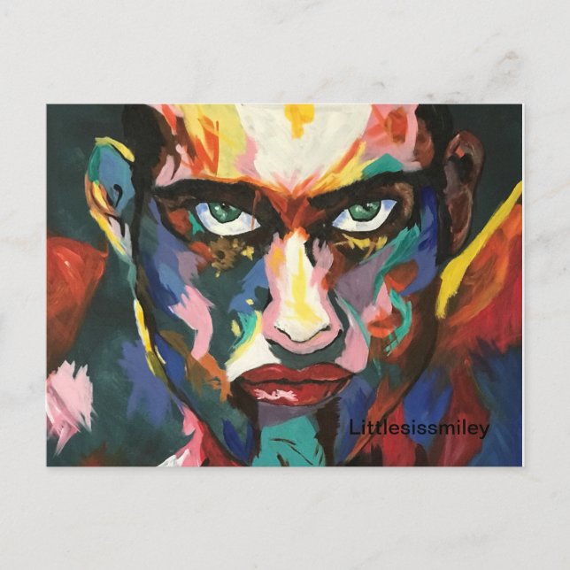 Intense Man  Postcard (Front)