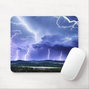 Intense Nature   Lightning Storm Mouse Pad