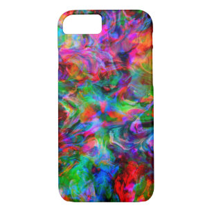 Intense Psychedelic Bright Colour Swirl Case-Mate iPhone Case