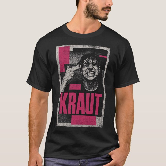  Intense Punk Expression Portrait T-Shirt (Front)