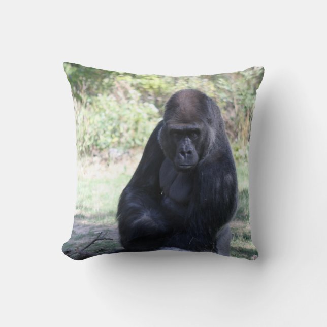 Intense stare gorilla cushion (Front)