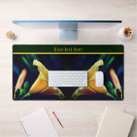 Intense Yellow Lily Flower Personalised