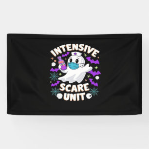 Intensive Scare Unit Nurse Halloween ICU Nurse Ess Banner