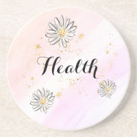 * INTENTION HEALTH Floral + Rainbow Glitter Round