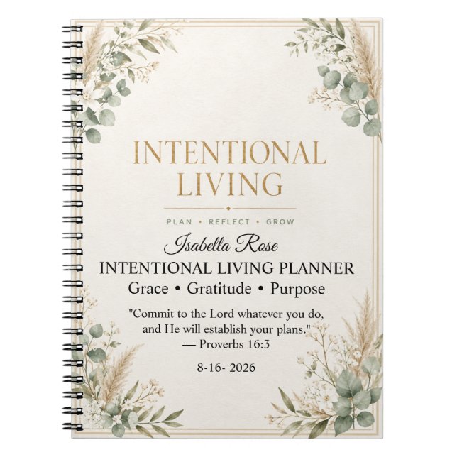 Intentional Living Planner Journal (Front)