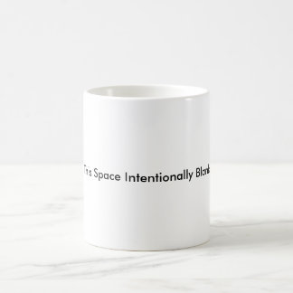 Intentionally Blank Mug