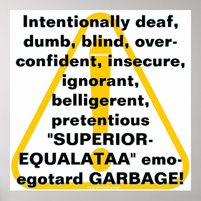 Intentionally deaf, dumb, blind... poster (Front)