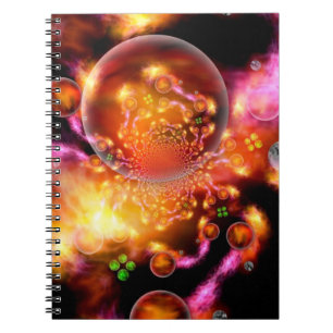 Inter-Dimensional Stellar Nursery Spiral Notebook