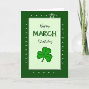 Interactive 'Move the Star' March Birthday Card