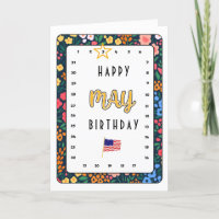 Interactive Move the Star May Birthday Card