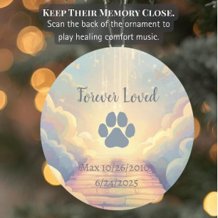 Interactive  QR Music Blue Rainbow Bridge Ceramic Tree Decoration