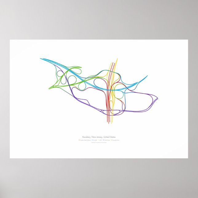 Interchange Choreography: Keasbey, NJ, US v2 Poster (Front)