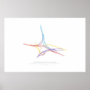 Interchange Choroegraphy: Pearl City HI, US Poster