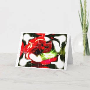 Interdimensional travel holiday card