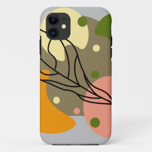 Interesting abstract spots with leaves Case-Mate iPhone case