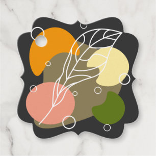 Interesting abstract spots with leaves favour tags