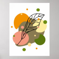 Interesting abstract spots with leaves