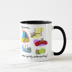 Interesting Yorkie Agility Mug