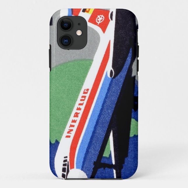 INTERFLUG - National Airline of DDR, East Germany Case-Mate iPhone Case (Back)