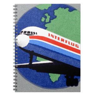 INTERFLUG - National Airline of DDR, East Germany Notebook