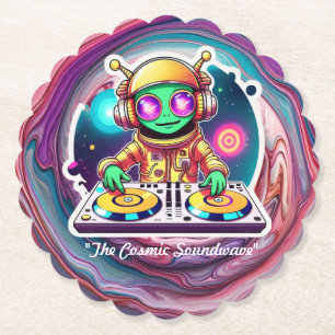 "Intergalactic DJ Fest" Paper Coaster