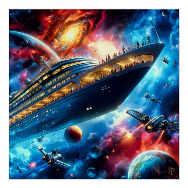 Intergalactic Space Cruise Poster (Front)