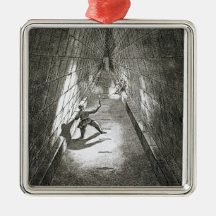 Interior Ascent of a Pyramid, c.1780 (engraving) Metal Tree Decoration