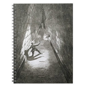 Interior Ascent of a Pyramid, c.1780 (engraving) Spiral Notebook