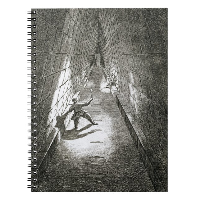 Interior Ascent of a Pyramid, c.1780 (engraving) Spiral Notebook (Front)