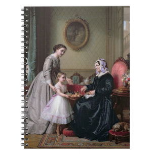 Interior at 'The Chestnuts' Wimbledon, Grandmother Spiral Notebook