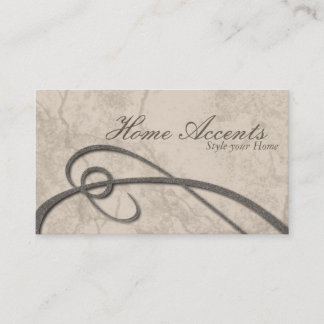 Interior Decorating Aged Beige Brown Business Card