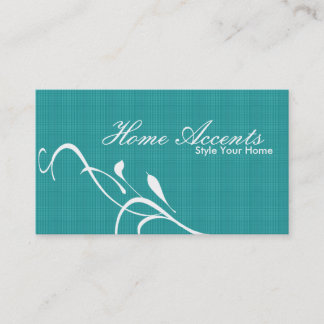 Interior Decorating Black and White Business Card