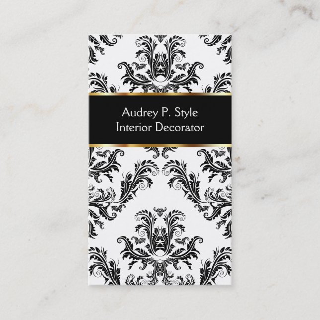 Interior Decorator Business Cards (Front)