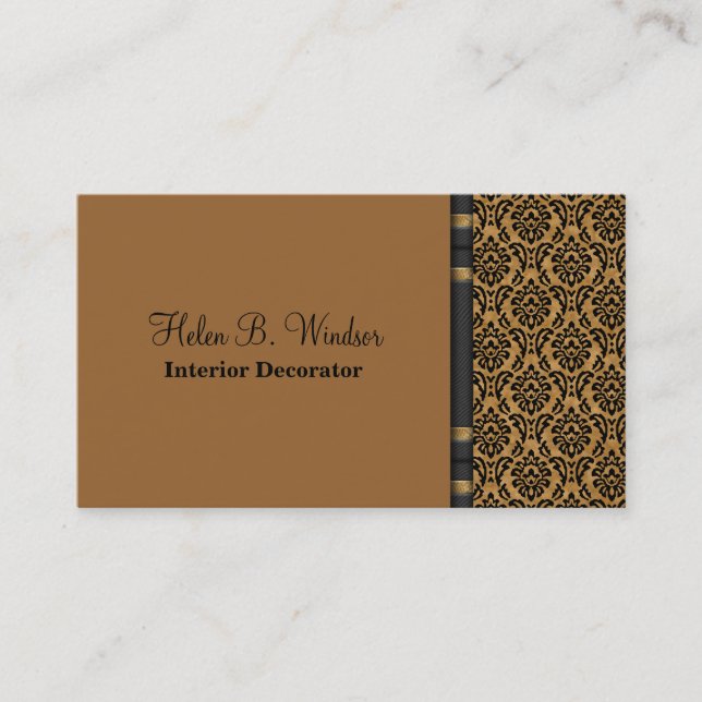 Interior Decorator Business Cards (Front)