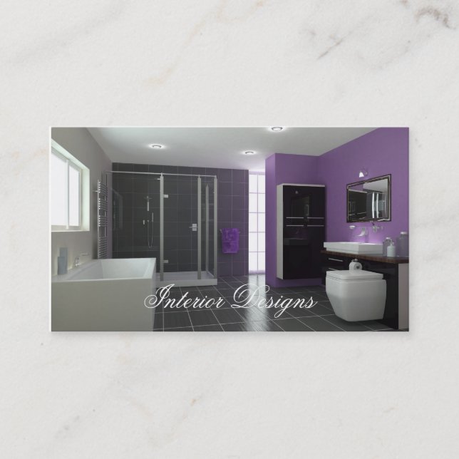 Interior Design Business Card (Front)