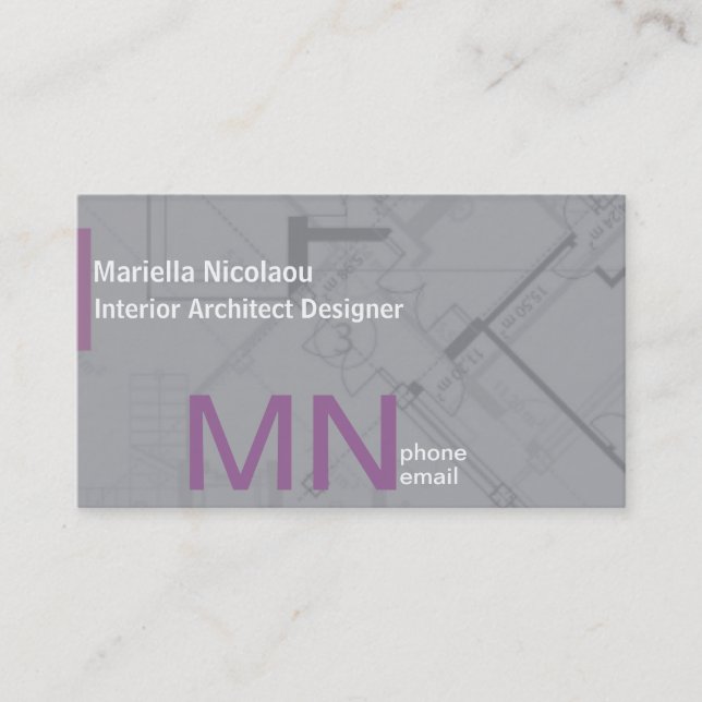 Interior Design Business Card (Front)