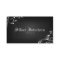 Interior Design Business Card Linen Black Silver