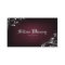 Interior Design Business Card Linen Wine Silver