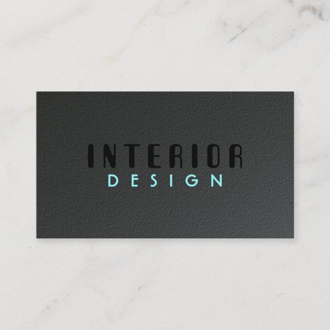 Interior Design - Business Cards (Front)