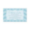 Interior design chevron zigzag blue business card