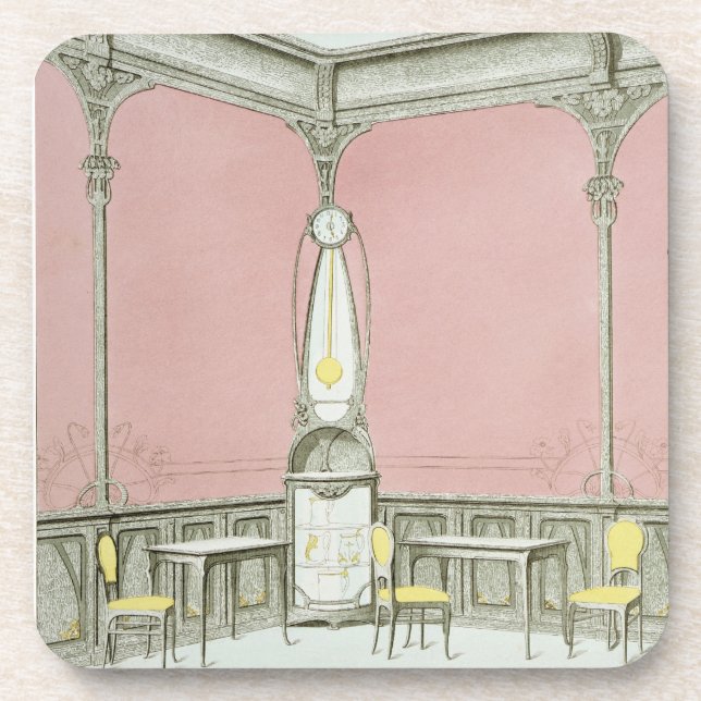 Interior design for a brasserie, illustration from coaster (Front)