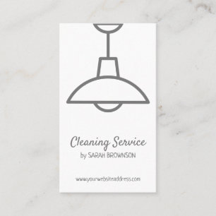 Interior design light lamp business card