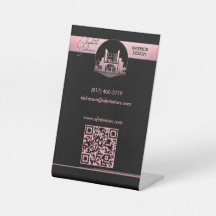 Interior Design or Architect Logo Black and Rose 