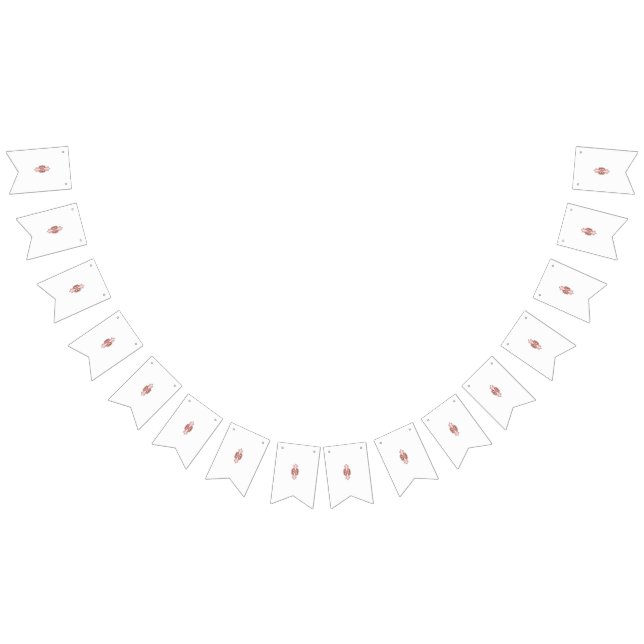 interior design wallpaper red flowers, white backg bunting  (All)